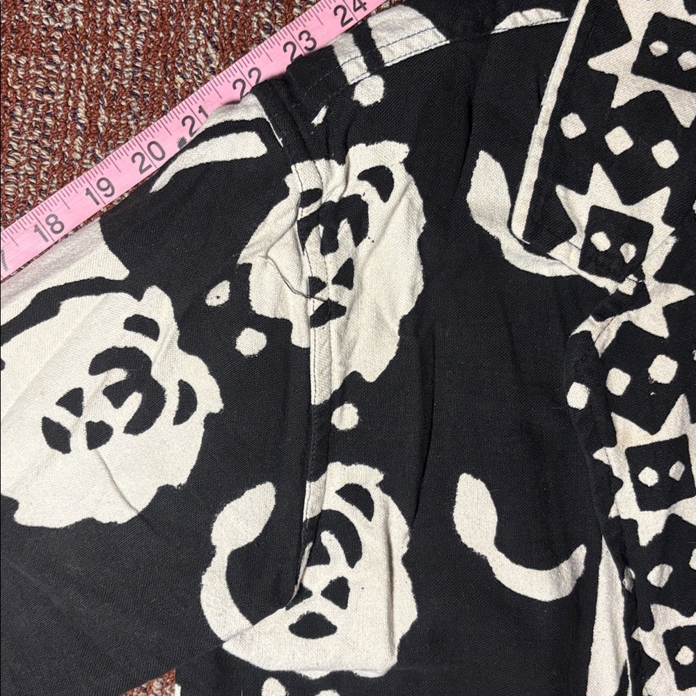 Women’s Black/white African print 100% cotton lion vintage blazer two button - Picture 14 of 16